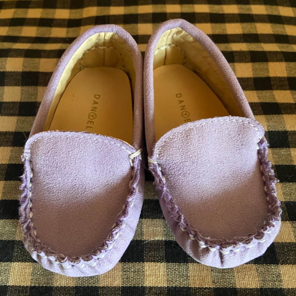 Lavender Kids Moccasins